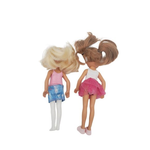 Barbie Mattel Little Sister Chelsea Kelly Lot Of Two Blond Brunette - Picture 3 of 5